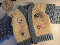 Farm themed poet cardigan